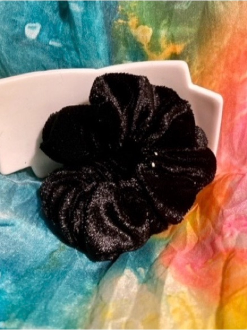 VIP Gwp Hair Tie scrunchie Black CC Logo Elastic - Picture 3 of 4